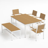 Travira Outdoor 6 - Piece Teak Dining Set