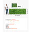 Mur de plantes artificielles, panneaux de buis artificiels de 40 x 120 po, clôture de haie d'intimité avec toile de fond de protection solaire, écran de gazon artificiel pour le mariage, jardin intérieur, extérieur, cour (1 PC)