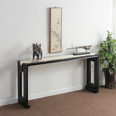 Retro Minimalist Solid Wood Console Table