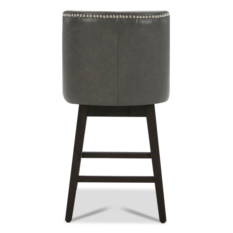Tabouret de comptoir pivotant 26 po Arvelle, Gris rétro
