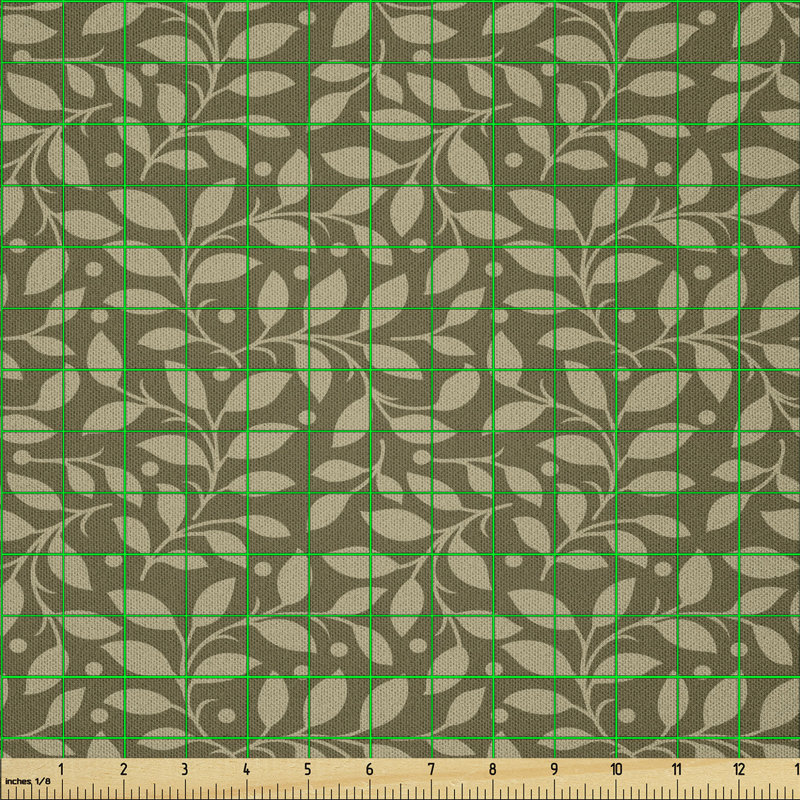 Davant Old Fashioned Leafy Branches with Dots Multi-Purpose Fabric