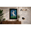 Rearing Horse In Stained Glass Geometric - Print-518273415-518273413
