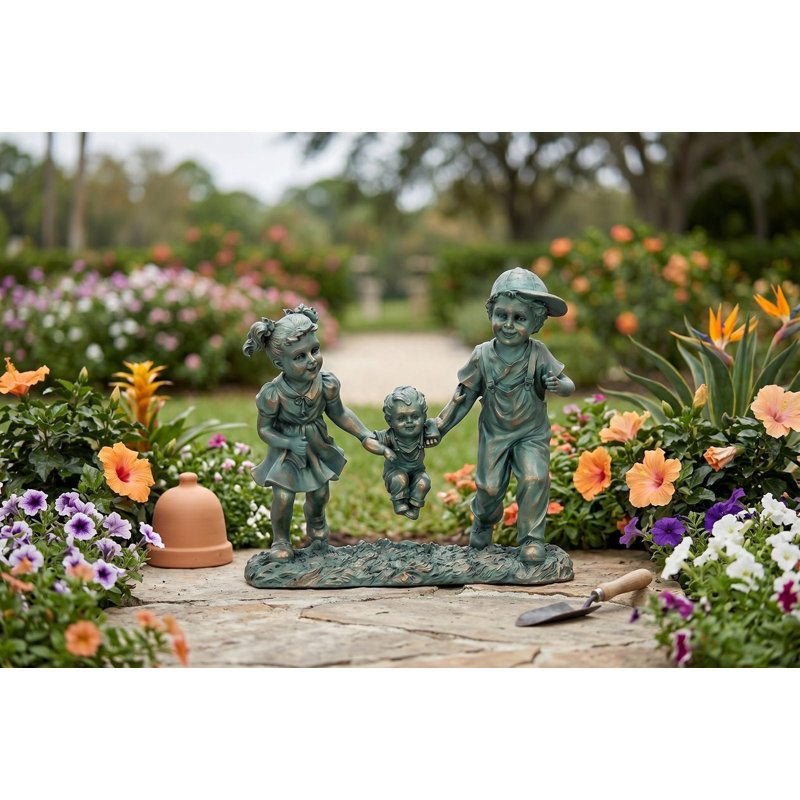 Swing Time Weather Resistant UV Resistant Polyresin Garden Statue