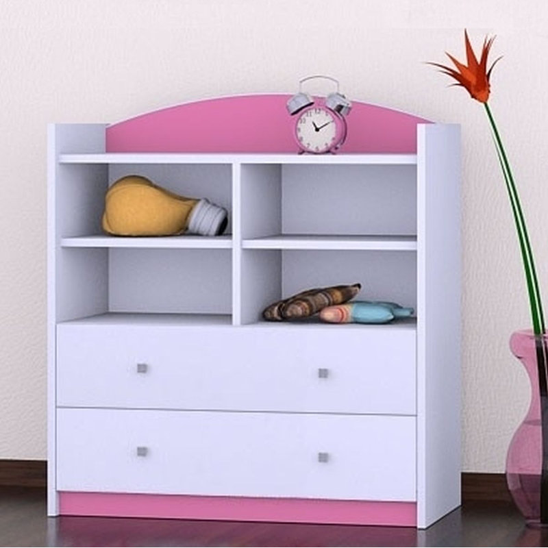 Vanessa 96cm H X 86cm W Kids Cube, Pink