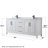 Daria 80'' Double Bathroom Vanity with Carrara Marble Top-97905710-97905716