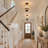 3-Light Rope-wrapped Flush Mount Light
