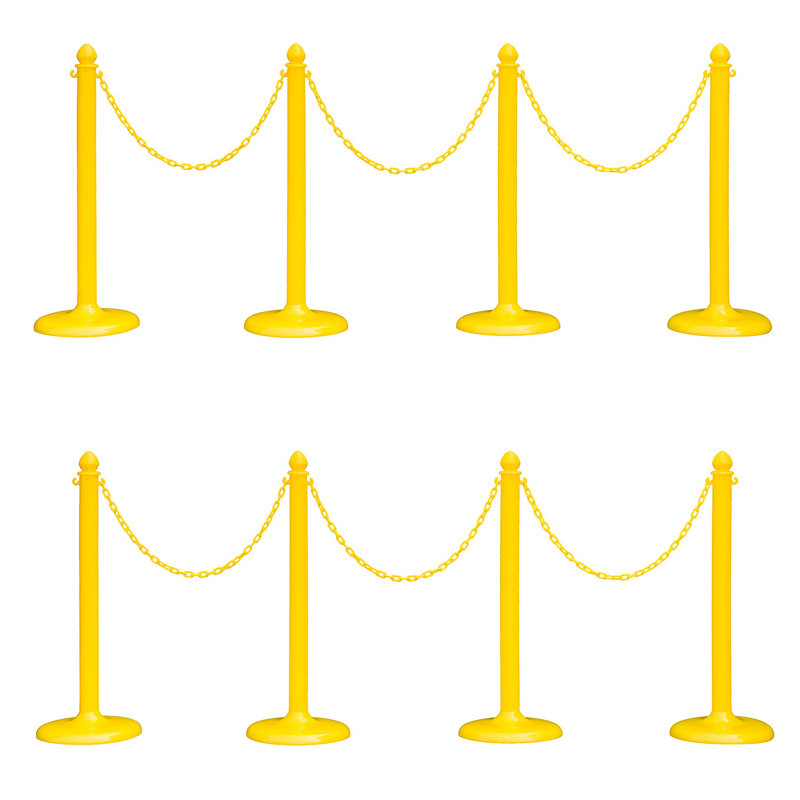 Ensemble de barrière de sécurité, Jaune