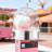 Cotton Candy Machine Cover, Cotton Candy Machine Bubble Shield Compatible with 15inch Cottons Candies Machines Bowl for Party, Transparent Acrylic Dome Bubble Shield, Shops, Bottom Groove Design