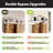 Brushed Nickel Classic Design U Shape Brackets Double Track Bypass Two Door Hardware Kit-45200004
