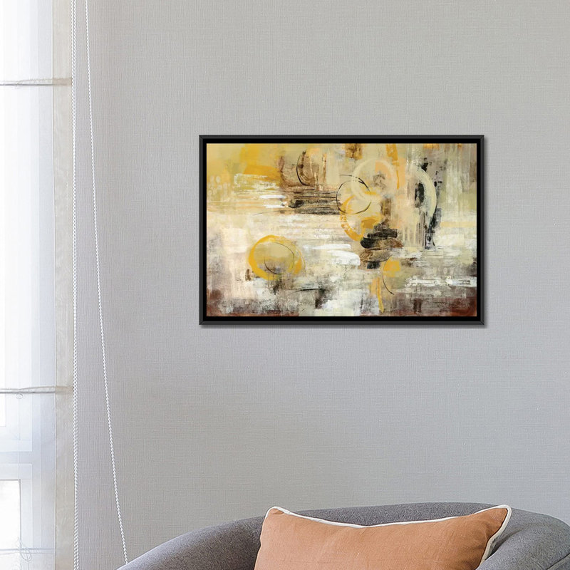 " Soft Glow " by Silvia Vassileva, 18" H x 26" W x 1.5" D, Black Framed Canvas, No Matte