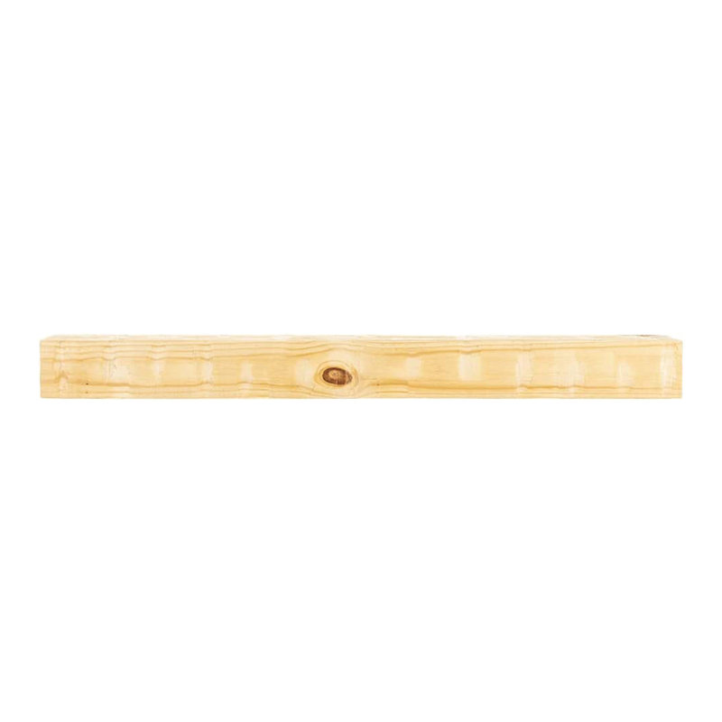 Country Living Wood Fireplace Mantel Shelf, Matte Clear, 48"