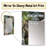 River Trout fishing in the mountains III - Fishing Mirror, Modern Unique Wall Mirror, Printed Metal Art-869531986