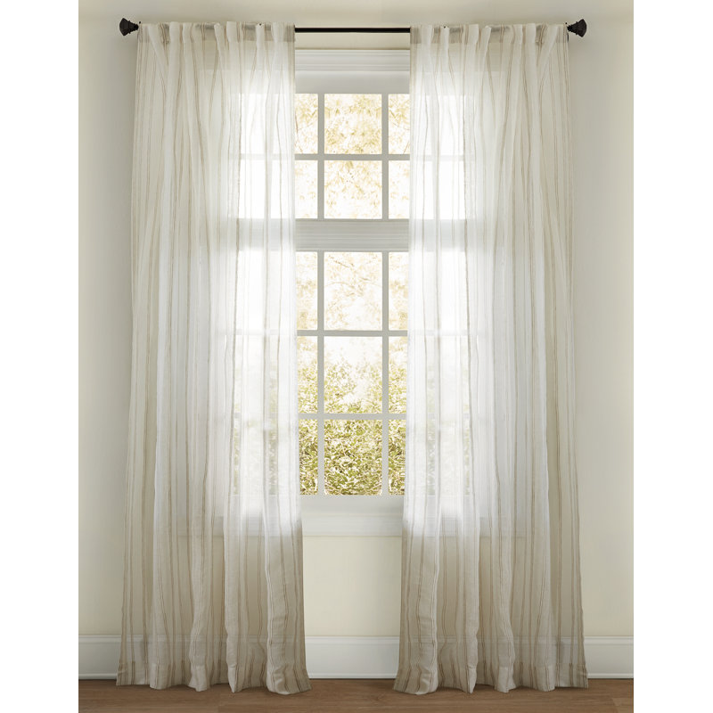 Cinglia Sheer Curtain, 50" W x 118" L