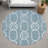 Machine Washable Indoor/Outdoor Chantille ACN2344 Geometric Rug-208635871