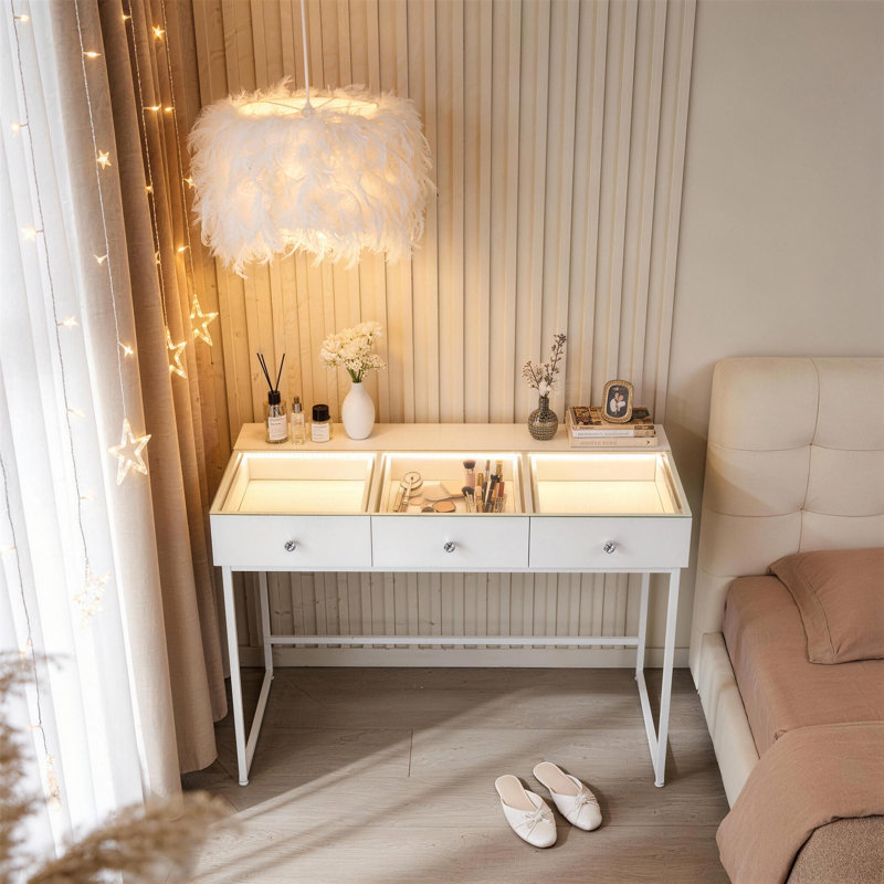 Blina Dressing Table with LED Lights