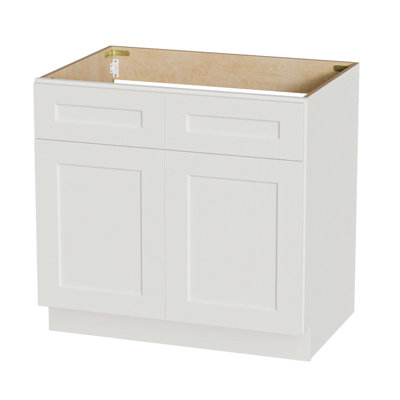 Armoire à évier de style Shaker avec portes à fermeture en douceur