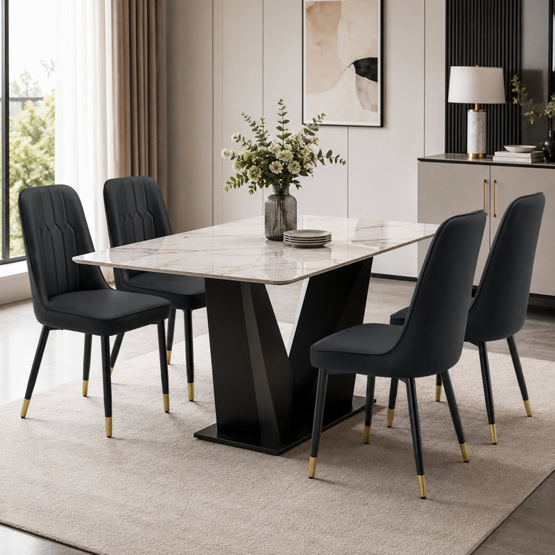 Chaise d'appoint Anareli, Noir