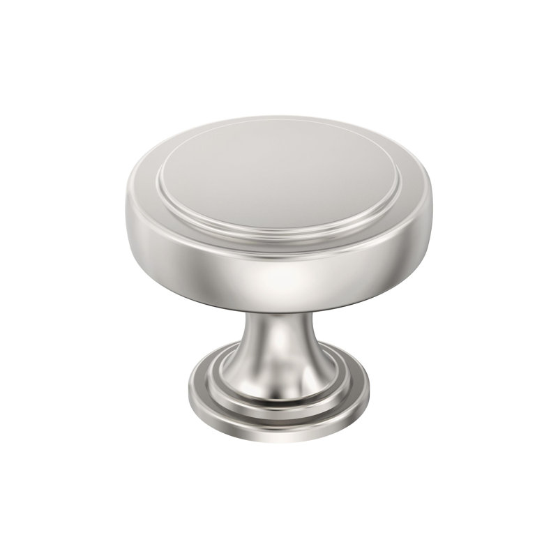 Poignée d'armoire en nickel poli de diamètre supérieur à 1-3 / 8 po (35 mm), Nickel poli