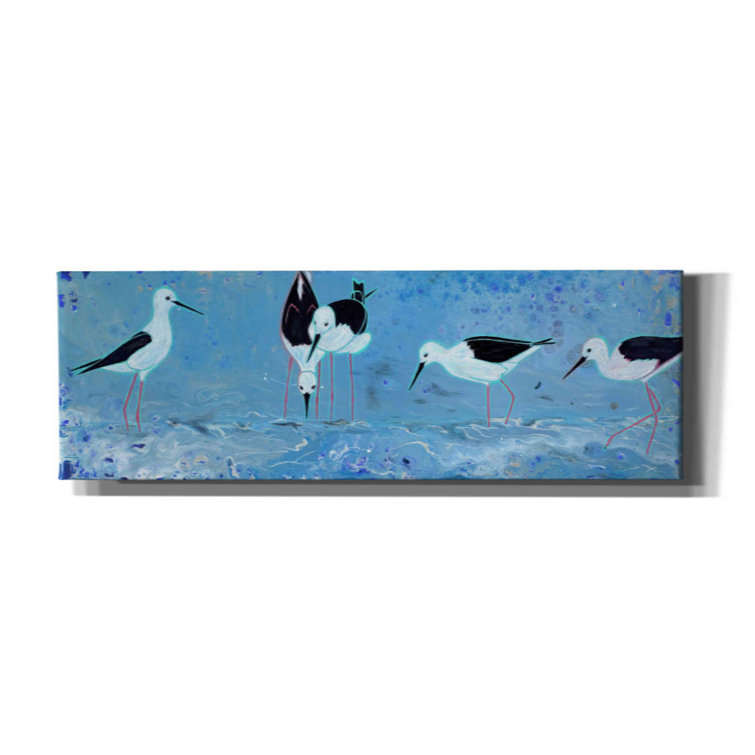 Rosecliff Heights quot Long Legged Waders quot by Angela Bond on Canvas