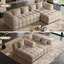 2 - Piece Upholstered Boneless Tufted Sectional Sofa Compression Sofa and Chaise-795509784-783942677