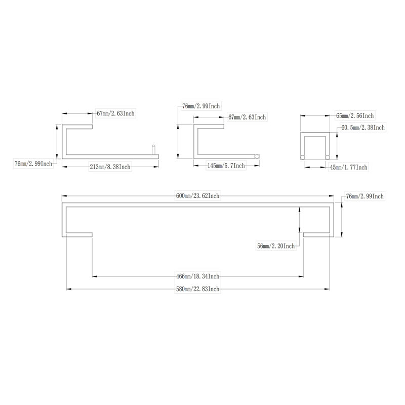 4 - Piece Bathroom Hardware Set, Brush Nickel