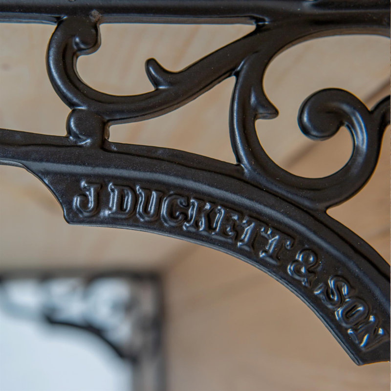 Hammer & Tongs - Ornate Iron Shelf Bracket - D200mm - Black