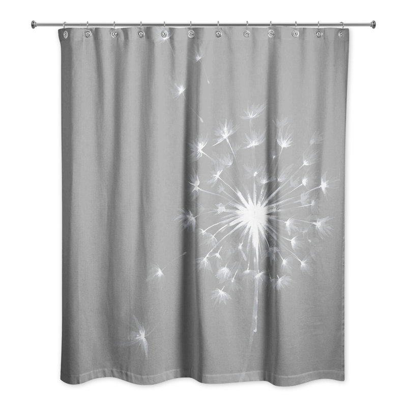 Rideau de douche simple Laile, gris