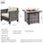 Lovall Rattan Wicker 4 - Person Seating Group with Fire Pit and Cushions-1241566796