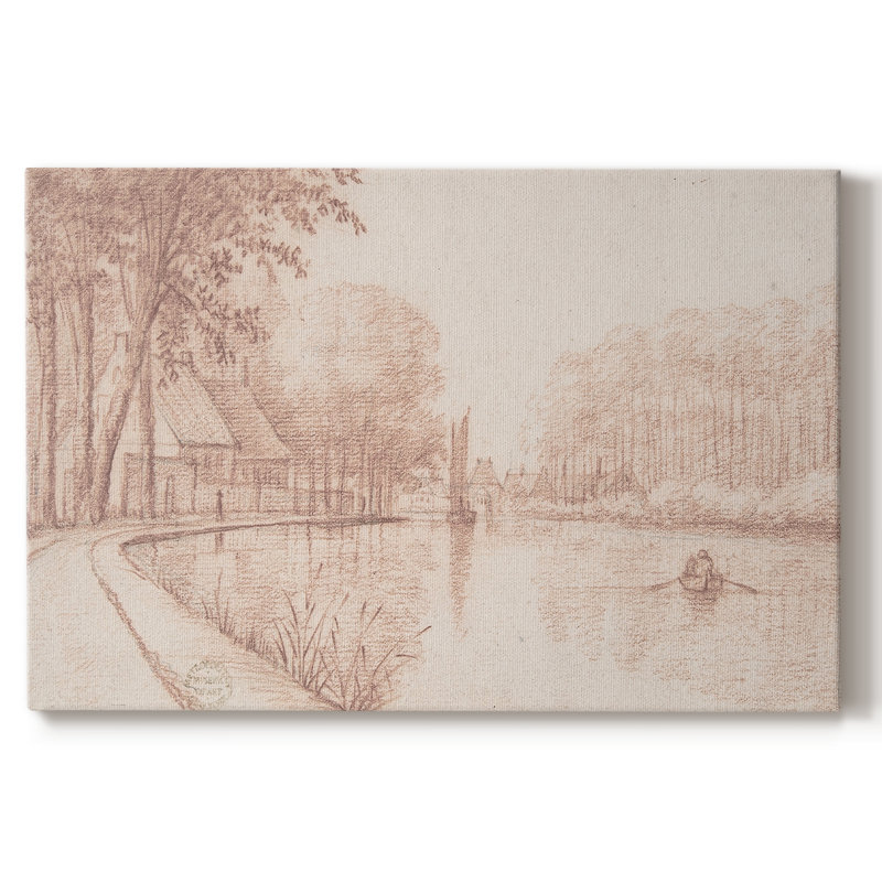 Croquis rétro-XLIX, H 9 po x l 13 po, Toile tendue