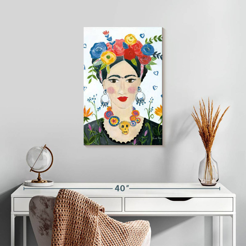 Leisha Hommage à Frida II lumineux, H 24 po x l 16 po