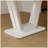 Modern expandable dining table with U-shaped legs