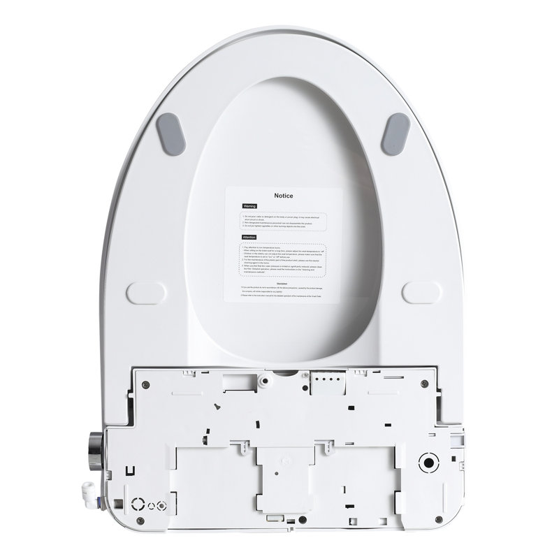 Heated Bidet Seat With Auto Open/Close, Nozzle Position Adjustment, And Four Heating Levels For Bathroom Toilet Multiple Wash Modes, Self - Cleaning Elongated Toilets In
