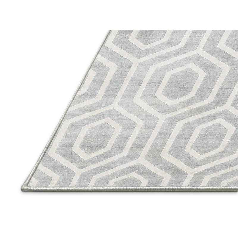 Geometric Indoor Rug, Rectangle 5' x 7'