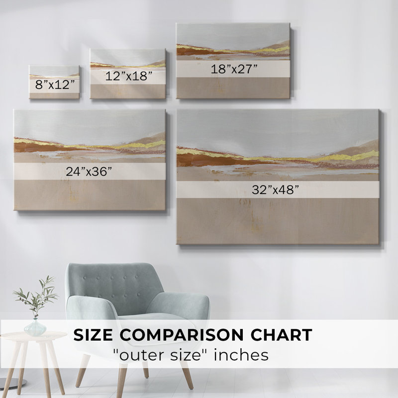 Toile tendue Gilded Expanse II-Gallery, H 12 po x l 18 po