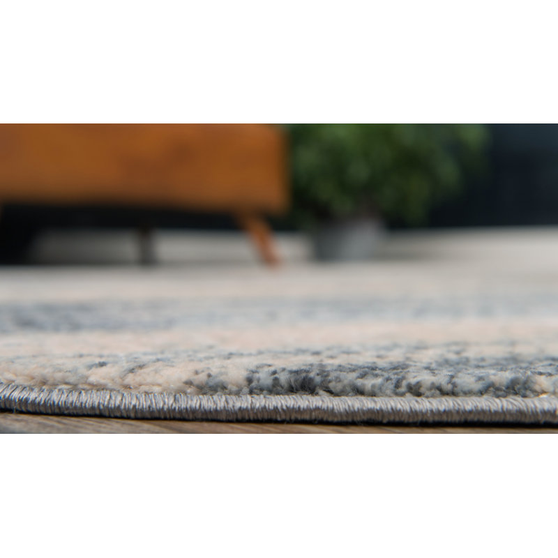 Tapis gris Palo, Tapis de couloir 2 pi 2 po x 6 pi