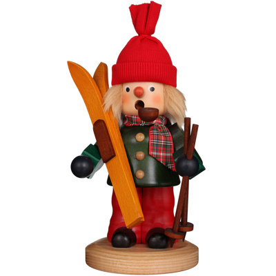 Boy Skier Incense Burner