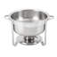 Ensemble de chauffe-plat rond en acier inoxydable 8,5 L / 2,25 gal