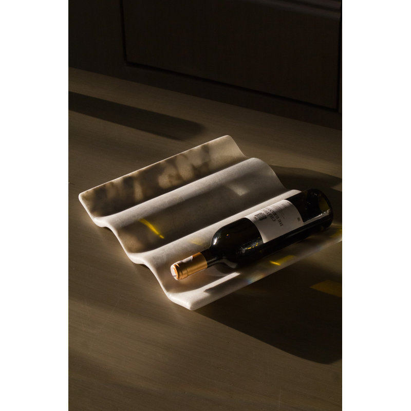 Curved Marble Bottle Rack