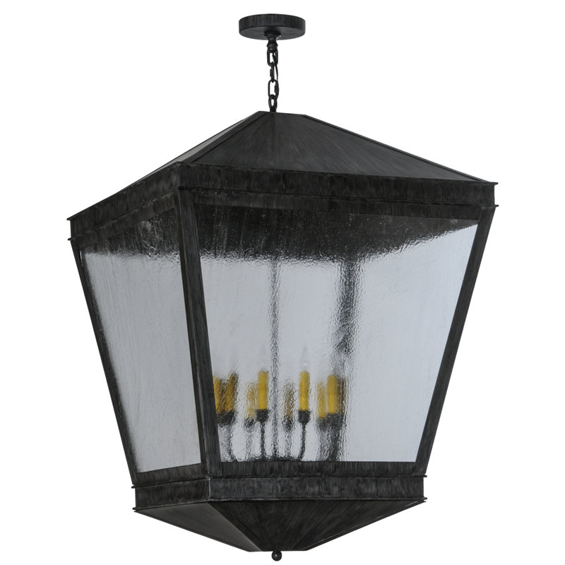 Lustree géométrique 10 lumières lanterne Dayne