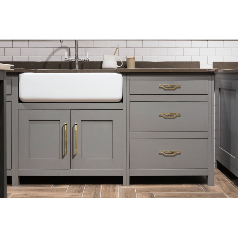Polished Gold Modern Drop Bail Cabinet Pull Handle