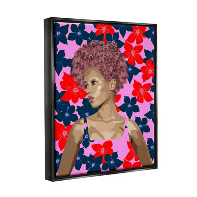 «Modern Modern Vivid Flower Motif» par Lynnda Rakos, impression