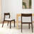 Modern Solid Wood Dining Chair with Upholstered Cushion (2 Pack)-459420453-434809190