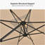 274cm X 365cm Rectangular Cantilever Parasol-2003495881