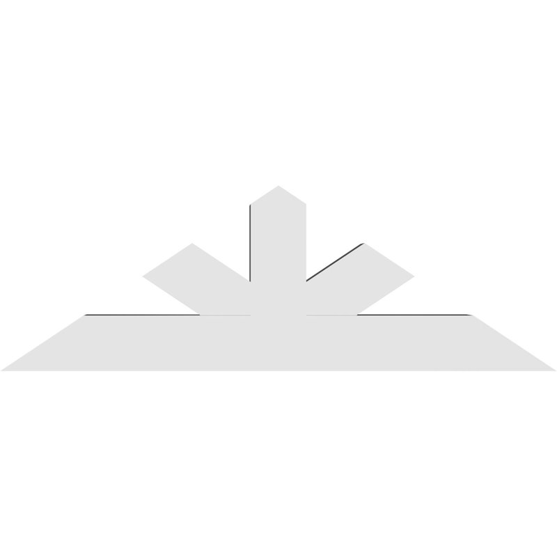 Support à pignon Saratoga, H 20 po x l 60 po (pas: 8/12), P 6 po x F 6 po, PVC