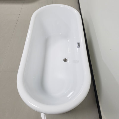 68'' x 30'' Freestanding Soaking Acrylic Bathtub