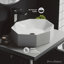 Lavabo de salle de bain vasque en céramique brillant avec trop-plein Brusque