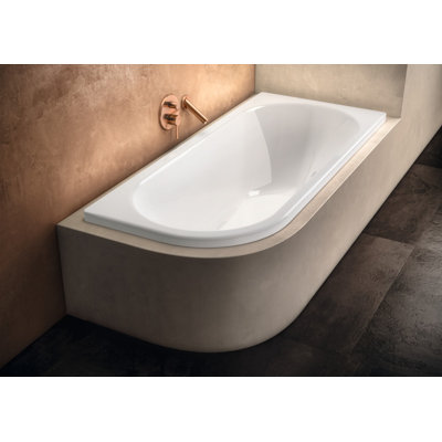 Centro Duo 70.8661'' x 31.4961'' Drop-In Soaking Porcelain Enameled Steel Bathtub