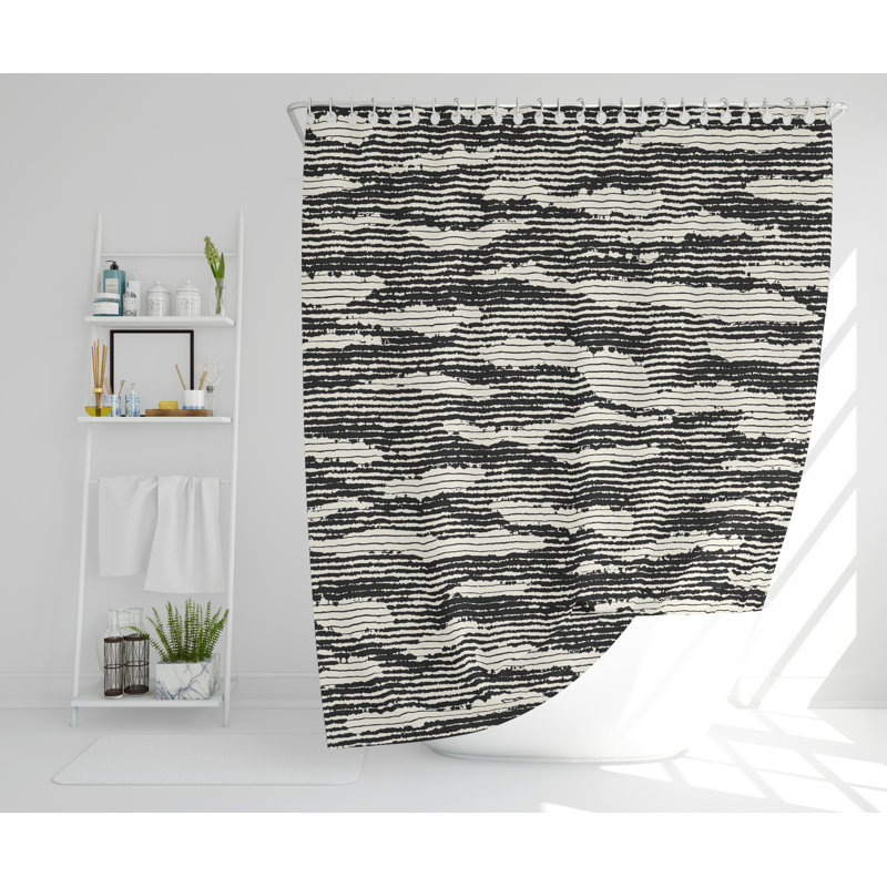 Wildhollow Polyester Shower Curtain, 168cm H x 168cm W