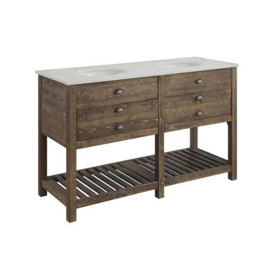 Two Drawer Double Vanity Sink
