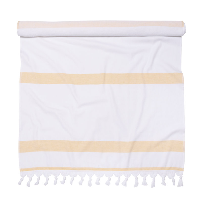 Très grande serviette de plage Marlene, Jaune